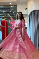 ✨ Designer Gown with Pent Set – Elegant Ethnic Wear ✨