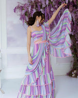 Printed Western Outfit – Ready to Wear Saree