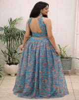 flowy & beautifully floral lehenga set