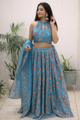 flowy & beautifully floral lehenga set