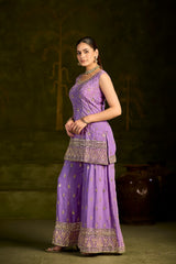 Royal Lavender Elegance – Tradition Woven in Grace