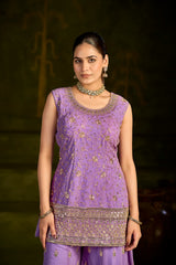 Royal Lavender Elegance – Tradition Woven in Grace