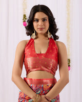 Soft Lichi Silk saree