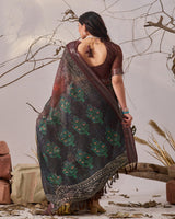 Linen Cotton saree