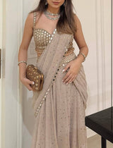 Ready-to-Wear WHITE Lehengha Saree