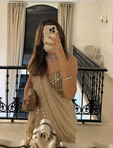 Ready-to-Wear WHITE Lehengha Saree