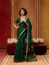 Cotton handloom weaving saree