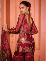 exclusive 3-piece Short Kurti Sharara Set