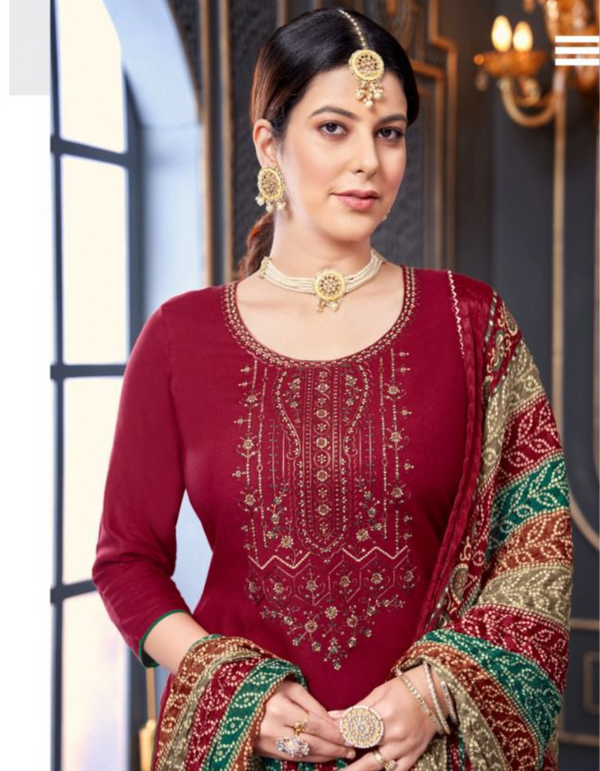 Elevate Your Style with a Long Red Suit Salwar