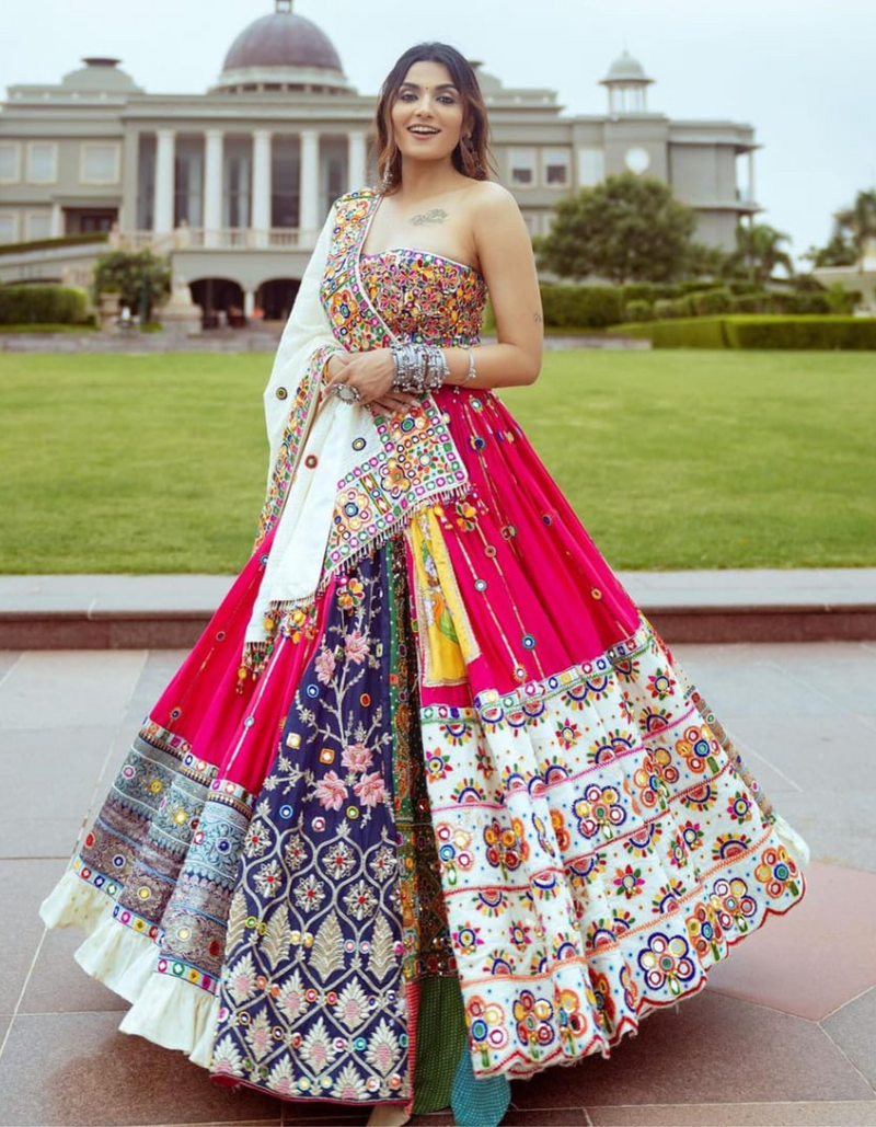 tradition and elegance in this stunning multi-color lehenga choli