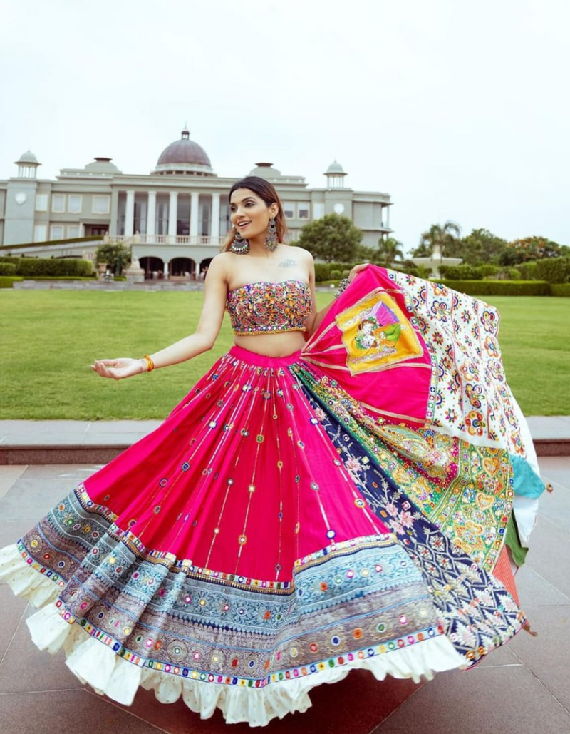 tradition and elegance in this stunning multi-color lehenga choli