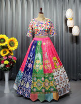 tradition and elegance in this stunning multi-color lehenga choli