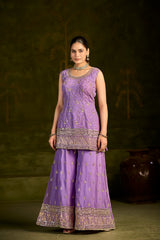 Royal Lavender Elegance – Tradition Woven in Grace