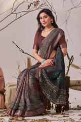 Linen Cotton saree