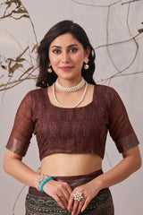 Linen Cotton saree
