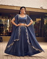 luxurious 3-piece Lehenga Choli Set