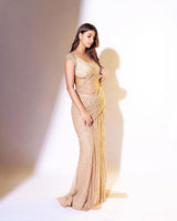 Saree with heavy-quality Mono Net fabric